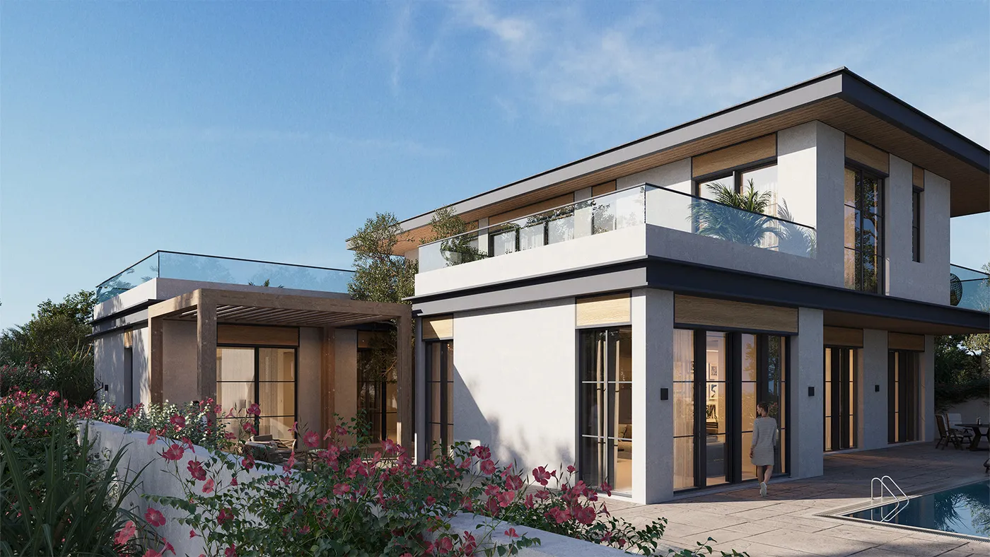South Californian façade — Al Naseem Community, Hudayriyat Island