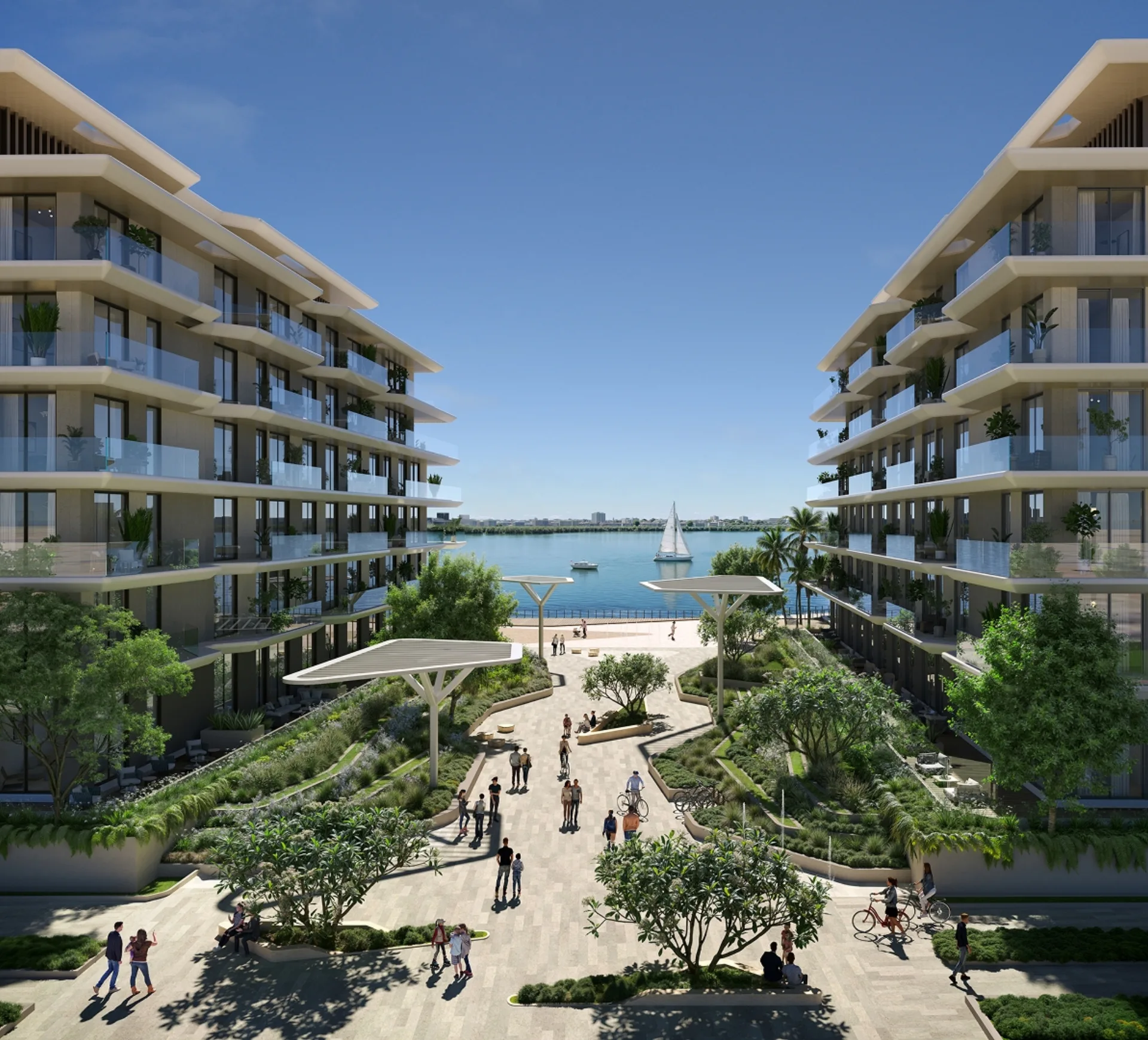 Bashayer Plaza view — Hudayriyat Island, Abu Dhabi