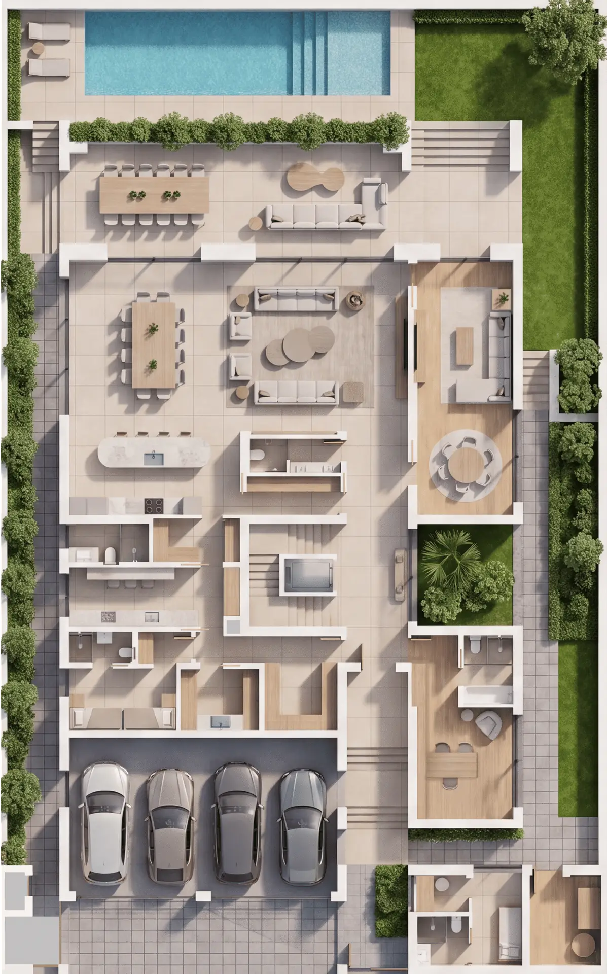 6-Bedroom Fairway Villas — Ground Floor