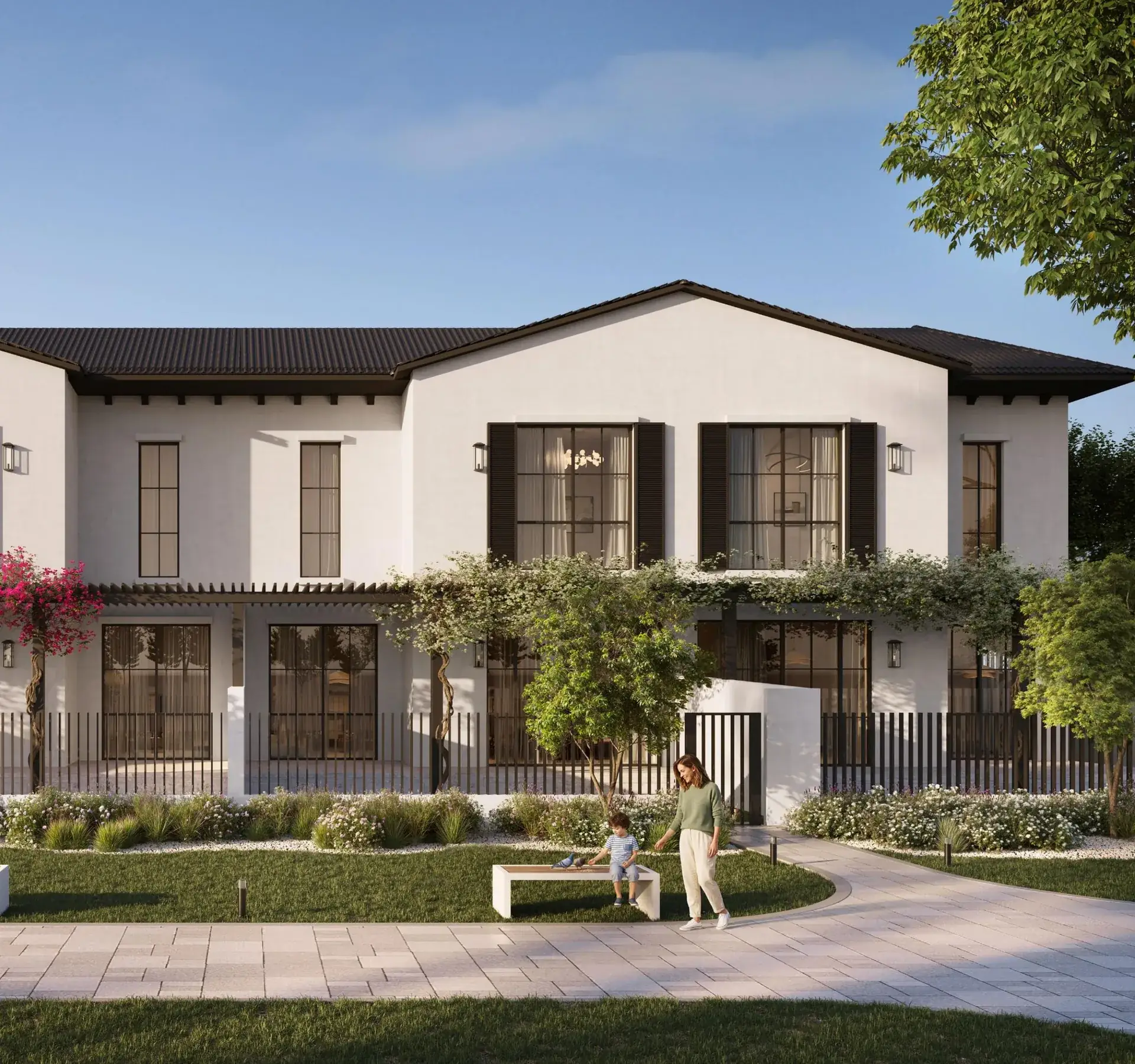 3-Bedroom Townhomes — exterior render by Modon Properties