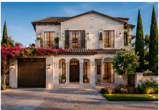 Exterior elevation — 4-Bedroom Townhomes