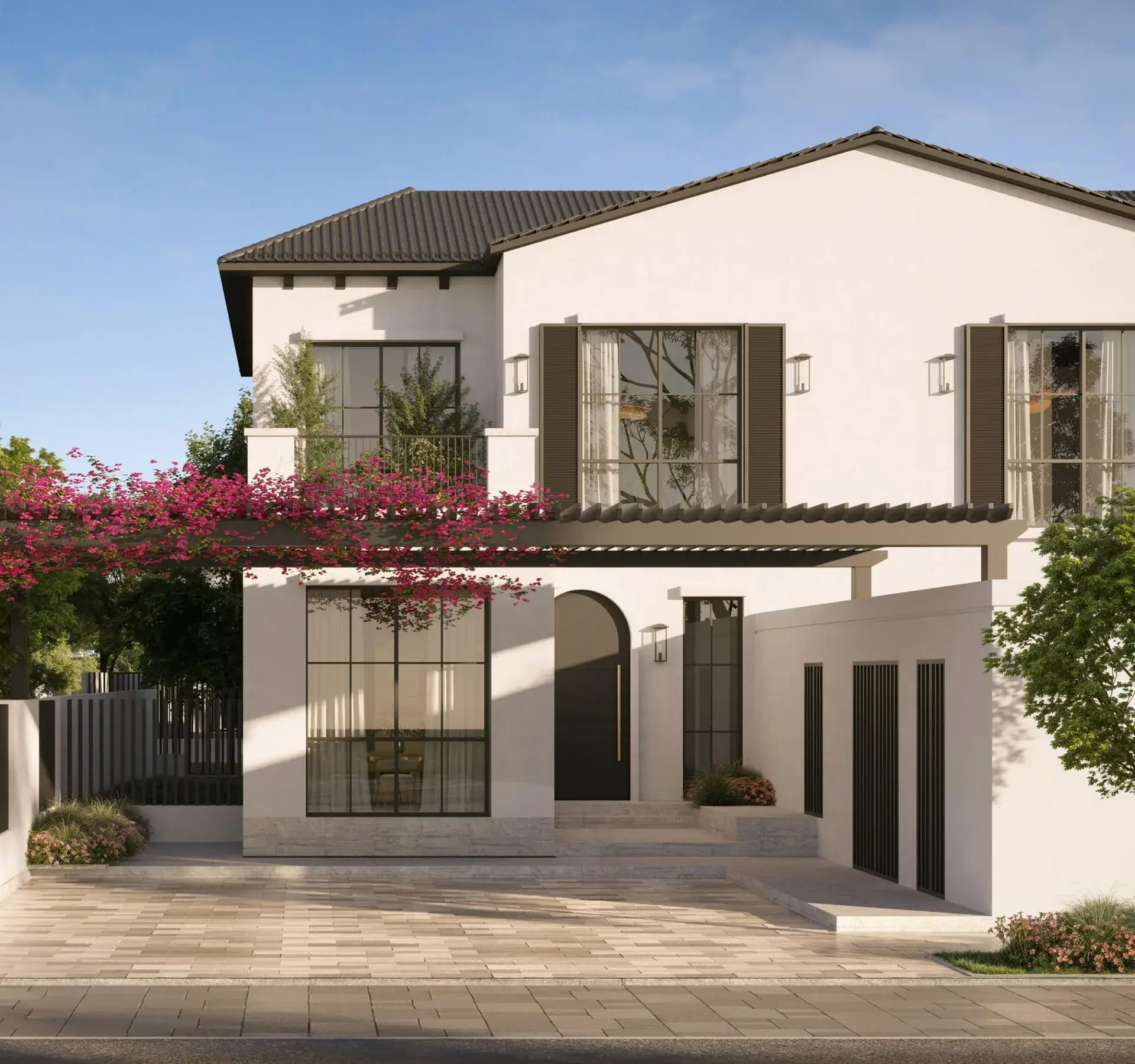 4-Bedroom Townhomes — exterior render by Modon Properties