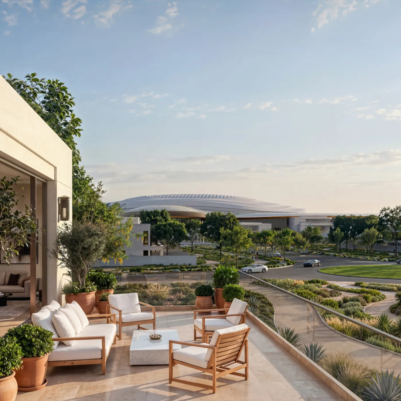 From a private terrace — Wadeem Gardens, Hudayriyat Island, Abu Dhabi